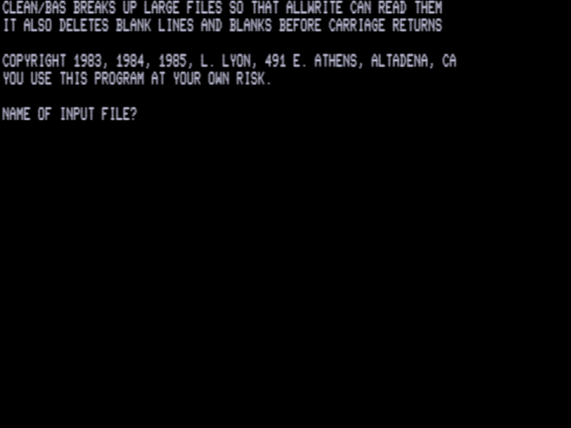 Screen shot